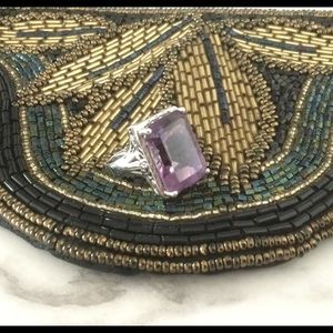 Vintage 1920’s Art Nouveau Amethyst Cocktail Ring